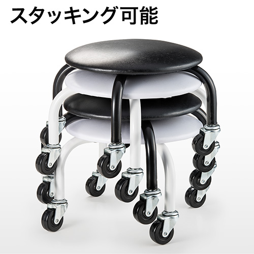 ◆4/30 16時まで特価◆低作業椅子 耐荷重100kg ブラック 