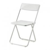 薄型 折りたたみ椅子 おしゃれ フォールディングチェア スタッキング可能 1脚 ホワイト YK-SNCH0061W