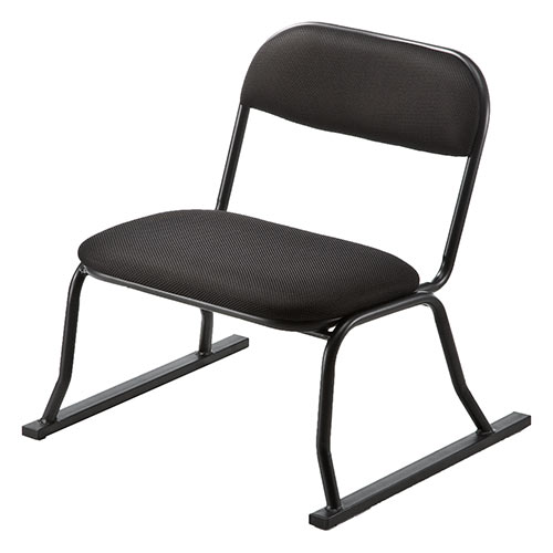 【在庫限り】座敷椅子 高座椅子 腰痛対策 スタッキング可能 4脚セット ブラック