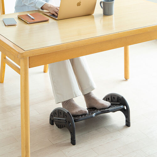 【アウトレット】フットレスト オフィス 姿勢 2WAY テレワーク デスクワーク 薄型 軽量