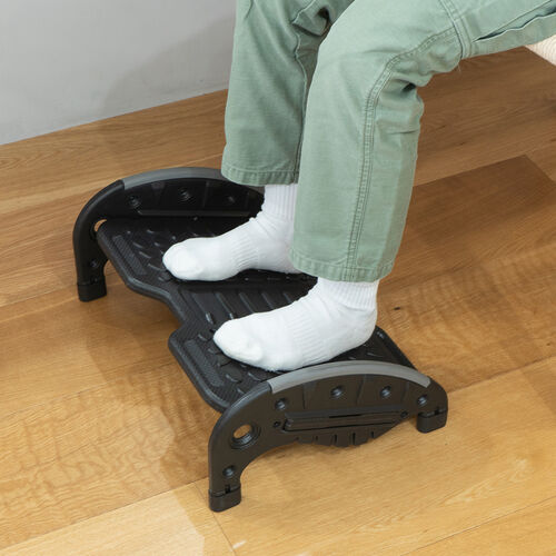 【アウトレット】フットレスト オフィス 姿勢 2WAY テレワーク デスクワーク 薄型 軽量