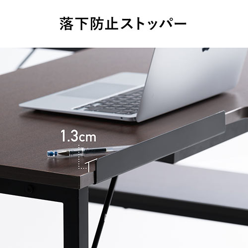 【アウトレット】L字デスク 幅120cm 奥行50cm ブラウン