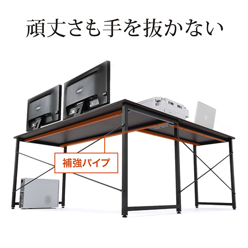 【アウトレット】L字型PCデスク(木製・幅150cm+90cm・コーナーデスク・ホワイト)