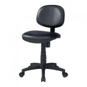 事務椅子(低ホルムアルデヒド・背もたれチルト機能・ロッキング機能・ビニールレザー・ブラック) YK-E3KVBK2