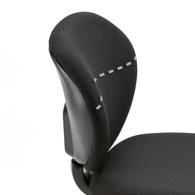 【アウトレット】オフィスチェア(ロッキング機能付・ブラック)