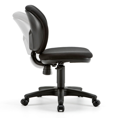 【アウトレット】オフィスチェア(ロッキング機能付・ブラック)