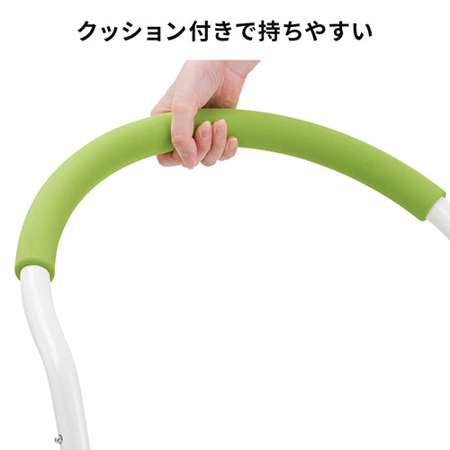 【アウトレット】折りたたみ式 踏み台  2段タイプ クッション付き ブラック