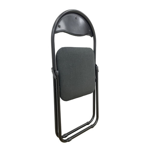 【アウトレット】折りたたみ椅子 布張り座面 3脚セット パイプ椅子  