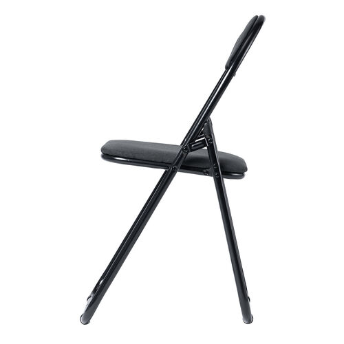 【アウトレット】折りたたみ椅子 布張り座面 3脚セット パイプ椅子  