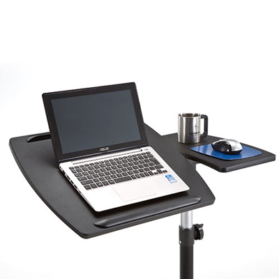 【アウトレット】サイドテーブル テーブル分割型 キャスター付き ブラック