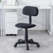 オフィスチェア ガス圧昇降 布張り キャスター付き ブラック