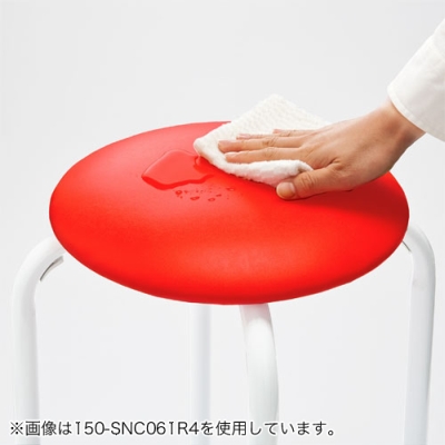 丸椅子(パイプ丸イス・4脚セット・ブラック)