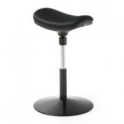 【アウトレット】ハイスツール(座面フレキシブル可動・人間工学・ガス圧高さ調整・ブラック)