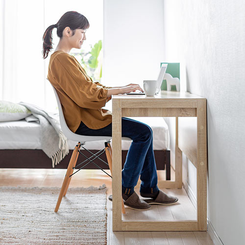 【アウトレット】パソコンデスク(書斎デスク・幅105cm・奥行50cm・引き出し付き・テレワーク・在宅勤務)