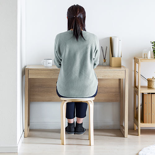 【アウトレット】パソコンデスク(書斎デスク・幅105cm・奥行50cm・引き出し付き・テレワーク・在宅勤務)