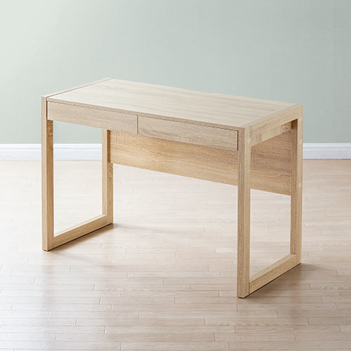 【アウトレット】パソコンデスク(書斎デスク・幅105cm・奥行50cm・引き出し付き・テレワーク・在宅勤務)