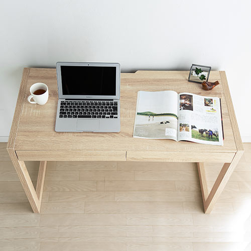 【アウトレット】パソコンデスク(書斎デスク・幅105cm・奥行50cm・引き出し付き・テレワーク・在宅勤務)