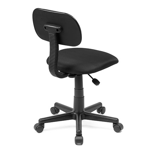 オフィスチェア ワークチェア コンパクト 小さめ 低め シンプル 学習椅子 子供 自宅 ブラック