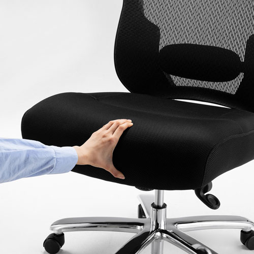 【アウトレット】高耐荷重 メッシュチェア 耐荷重200kg ブラック