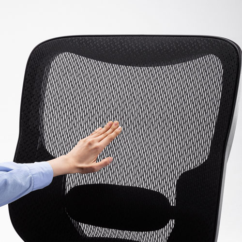 【アウトレット】高耐荷重 メッシュチェア 耐荷重200kg ブラック