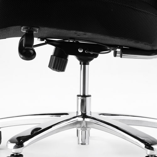 【アウトレット】高耐荷重 メッシュチェア 耐荷重200kg ブラック