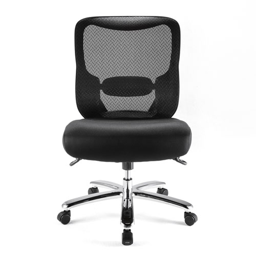 【アウトレット】高耐荷重 メッシュチェア 耐荷重200kg ブラック