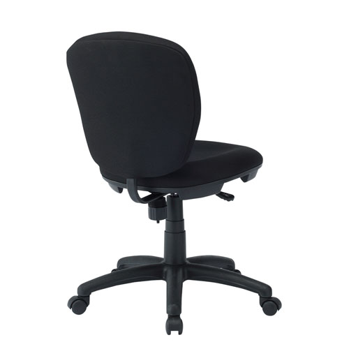 【アウトレット】オフィスチェア(ミドルバック・ブラック)