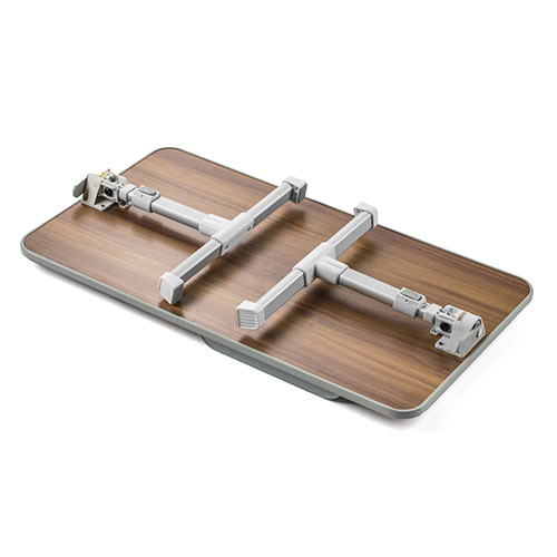 【アウトレット】折りたたみデスク ノートパソコンデスク 高さ調整 角度調整対応 木目調 幅60cm