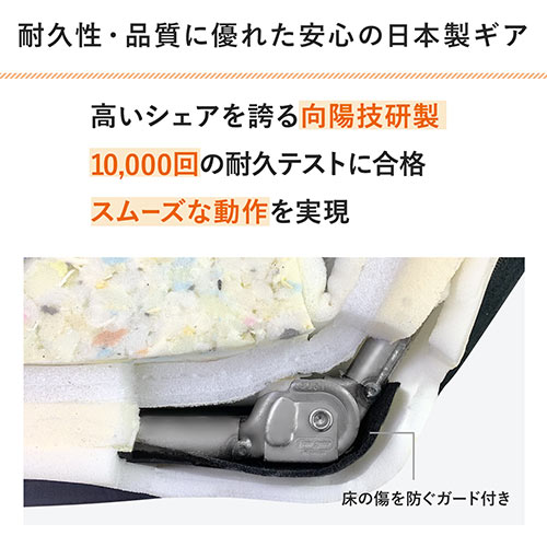 【アウトレット】ダブルクッション座椅子 マイクロファイバー生地 肘掛けつき 14段階リクライニング ブラック