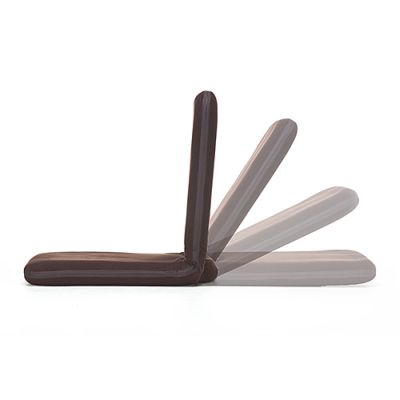 【アウトレット】折りたたみ座椅子 マイクロファイバー素材 14段階リクライニング 持ち手付き ブラウン