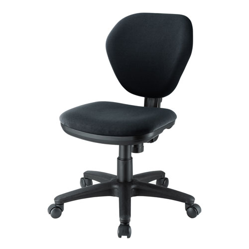 【アウトレット】オフィスチェア 背もたれ上下左右調整 簡単組立 ロッキング ブラック