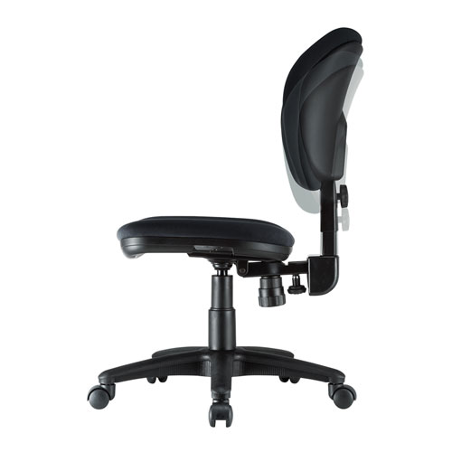 【アウトレット】オフィスチェア 背もたれ上下左右調整 簡単組立 ロッキング ブラック