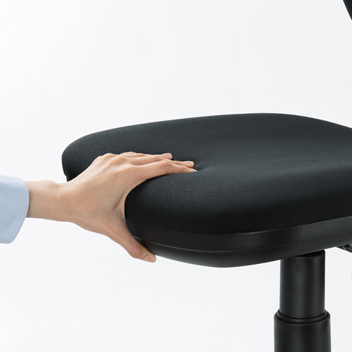 【アウトレット】オフィスチェア 背もたれ上下左右調整 簡単組立 ロッキング ブラック