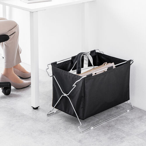 【アウトレット】折りたたみ荷物入れ Lサイズ ブラウン スタッキング可能