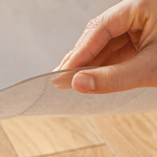 【アウトレット】大型チェアマット 最長180cm×90cm ポリカーボネート素材 半透明 日本製 床保護マット 100-MAT007