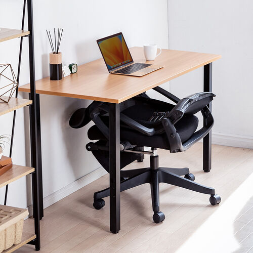 【アウトレット】背もたれを畳める メッシュチェア オットマン内蔵 シンクロロッキング 4段階角度固定 アームレスト付き ブラック