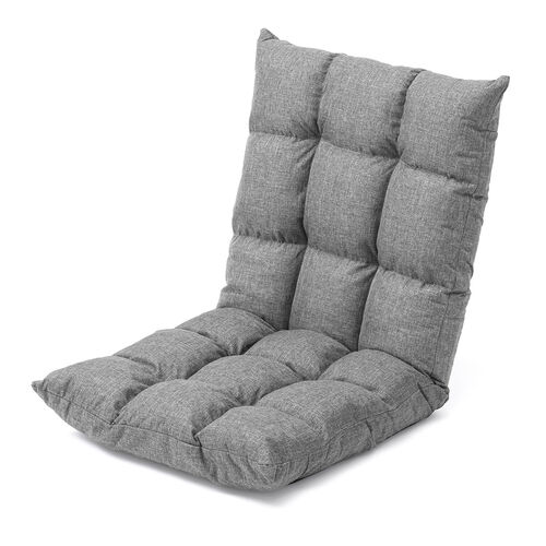 【アウトレット】座椅子 ふわふわ コンパクト 日本メーカー向陽技研製42段ギア 低反発ウレタン ファブリック調 グレー