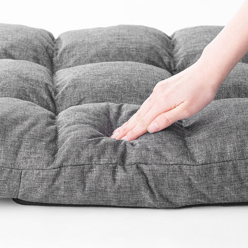 【アウトレット】座椅子 ふわふわ コンパクト 日本メーカー向陽技研製42段ギア 低反発ウレタン ファブリック調 グレー