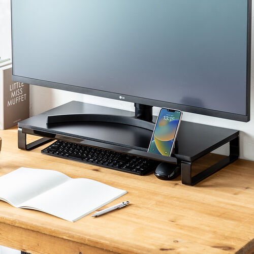 アウトレット】モニター台 スマホスタンド付き 机上台 幅60cm