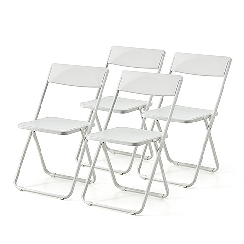 スリム折りたたみ椅子 おしゃれ 薄型 フォールディングチェア 4脚