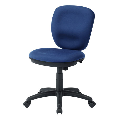 【アウトレット】オフィスチェア ミドルバック ブルー