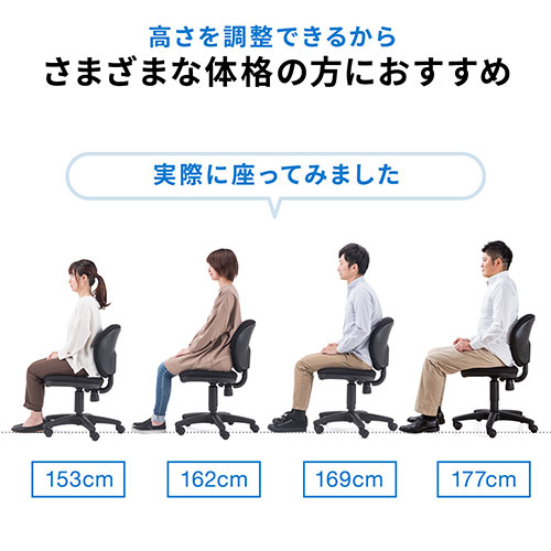 【アウトレット】オフィスチェア スタンダードモデル ロッキング機能付き ブルー  100-SNC025BL