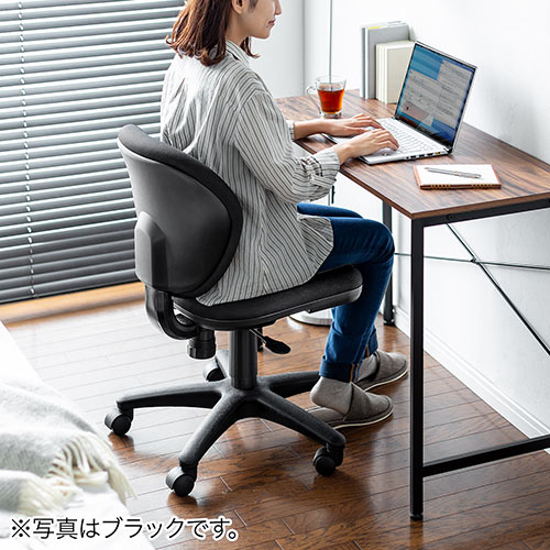 【アウトレット】オフィスチェア スタンダードモデル ロッキング機能付き ブルー  100-SNC025BL