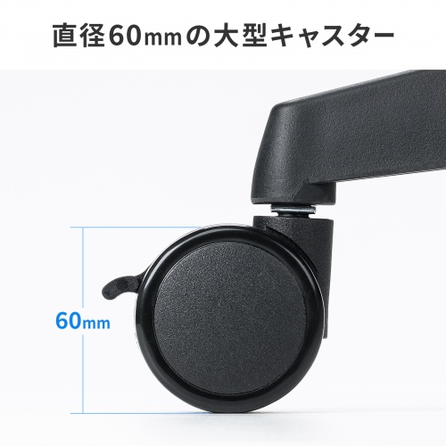 ストッパー付き 大型ウレタンキャスター 5個入り
