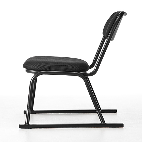 【アウトレット】座敷椅子(高座椅子・腰痛対策・スタッキング可能・4脚セット・ブラック)
