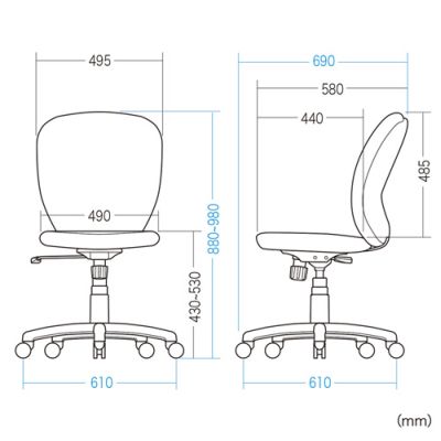 【アウトレット】OAチェア ブラック