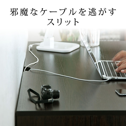 【アウトレット】パソコンデスク 幅100cm ワークデスク 書斎 書斎机 学習机 ブラウン