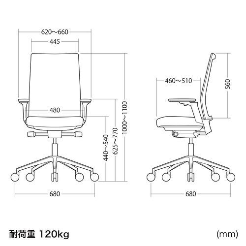 【アウトレット】スイングチェア メッシュチェア シンクロロッキング 耐荷重120kg 4Dアームレスト 直径60mm大型ウレタンキャスター