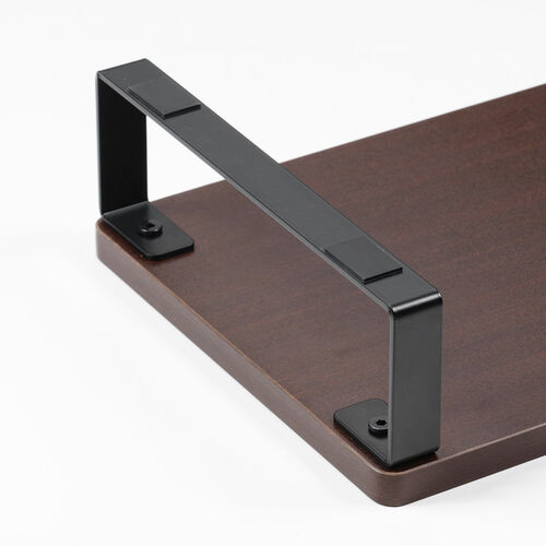 【アウトレット】モニター台 机上台 幅60cm モニター下収納 木製 ダークブラウン