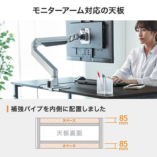 【アウトレット】 ワークデスク 幅120cm 奥行60cm ホワイト